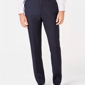 Calvin Klein Men's Navy Pinstripe Dress Pants